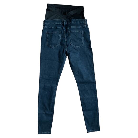 Asos Design Blue Black Maternity Ultimate Skinny Jeans, US6 - Picture 4 of 9